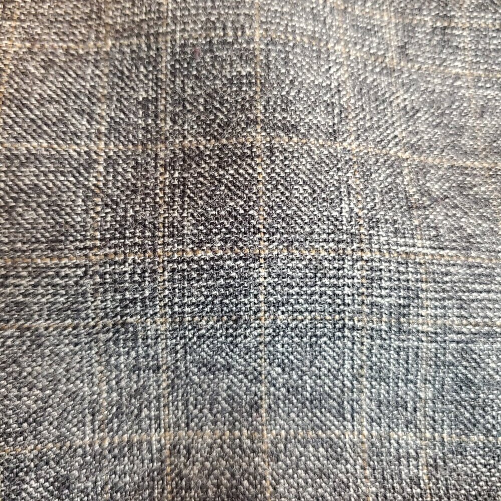 ANNE KLEIN SZ 12 Woven Wool Blend Plaid Lined Wide-leg Dress Pants Trousers - Picture 6 of 12